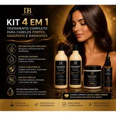 KIT 4 EM 1 DB shampoo + condicionador + máscara + óleo reparador 50ml