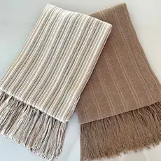 Kit 2 Manta Para Sofá Chocolate E Cru Pontilhada Proteção E Decoração Para Camas E Sofás 100% Algodão 1,20X1,80m Tear Mineiro Artesanal