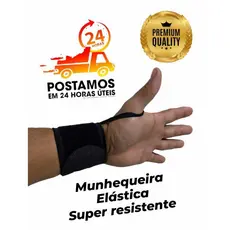 Munhequeira Tensor Protetor de Pulso Crossfit Tendinite Artrite Super Reforçada Alivio de Dor Par