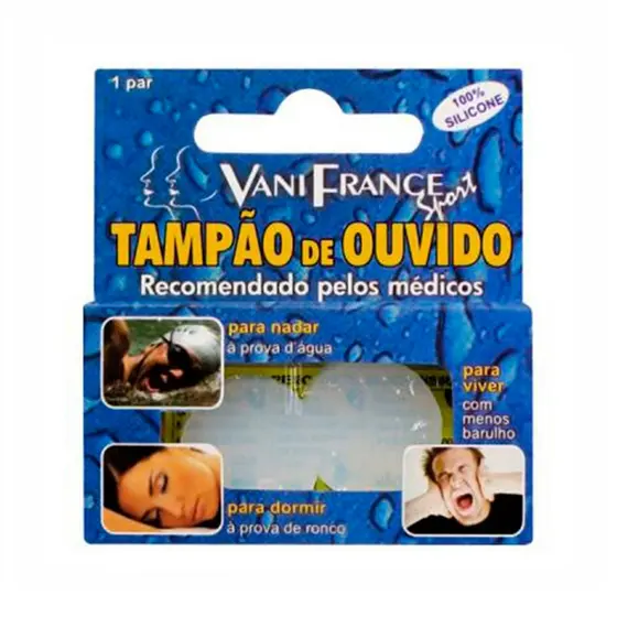 Tampão de Ouvido Protetor Auricular 100% Silicone - Vani France