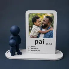 Porta Retrato decorativo Dias Dos Pais Personalizado - Presente Pais