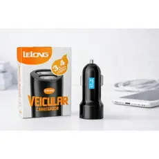 Carregador Automotivo USB Carregador Veicular Universal Carro Android e Iphone