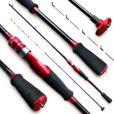 Vara de Pesca Ultra light Enjoylure Xnew Molinete/Carretilha Cabo100% Carbono Tilápia Piapara Piau