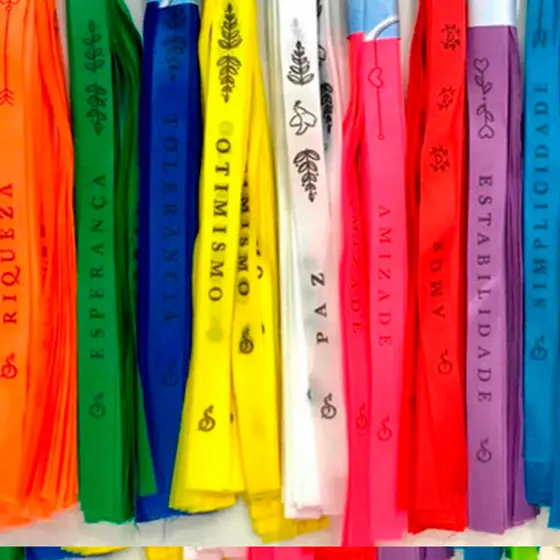 1000 Fitinhas Personalizadas Religisoso Pulseiras De Amarrar Poliester Coloridas