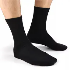 Par de Meia Algodão Masculina Adulto Cano Longo Alto
