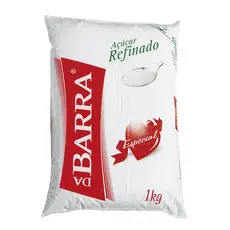 Açúcar refinado 1kg Barra