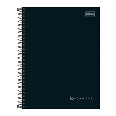 Caderno executivo capa dura colegial 80 folhas Organizer Tilibra