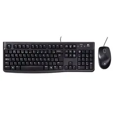 Teclado e mouse USB com fio optico MK120 Logitech