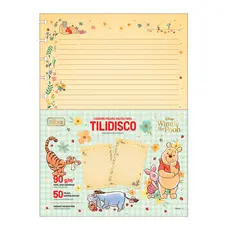 Bloco para tilidisco universitário pautado 50 folhas Pooh Tilibra