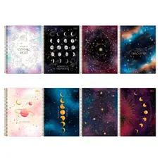 Caderno espiral capa dura universitário 10x1 160 folhas Magic Tilibra