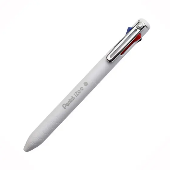 Caneta esferográfica 4 cores 0.7mm Izee Branco Pentel