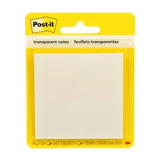 Bloco de notas adesivas Post-it Transparente 73x73mm 36 folhas 3M