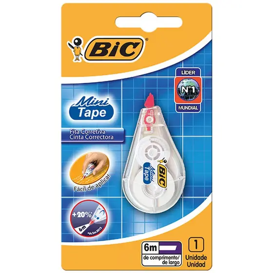 Corretivo em fita Mini Tape 5mmx6m com 1 unidade Bic