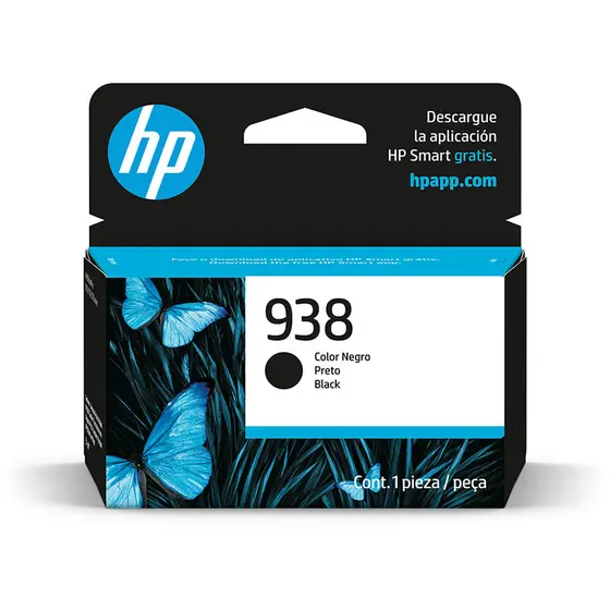 Cartucho HP 938 Original 4S6X8PL Preto p/ Officejet Pro 9110, 9120, 9130, 9720, 9730