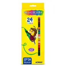 Gizão de cera Big 24 cores 09127 Acrilex