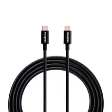 Cabo USB-C para USB-C PVC Preto 1,2m EUCC12PP Intelbras