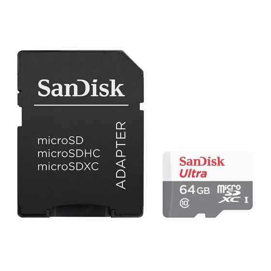 Cartão de memória micro SD 64gb c/ adaptador Classe10 Sandisk