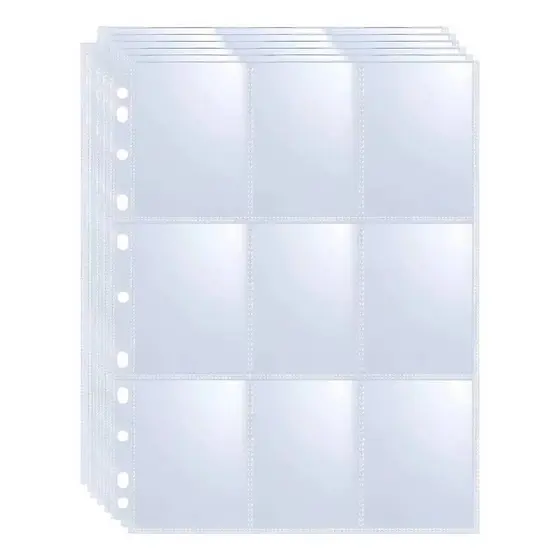 Refil porta cards com 9 divisões 1992 Cristal pacote com 10 unidades Dac