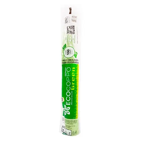 Copo plástico descartável Biodegradável Ecogreen 200ml 100und Altacoppo