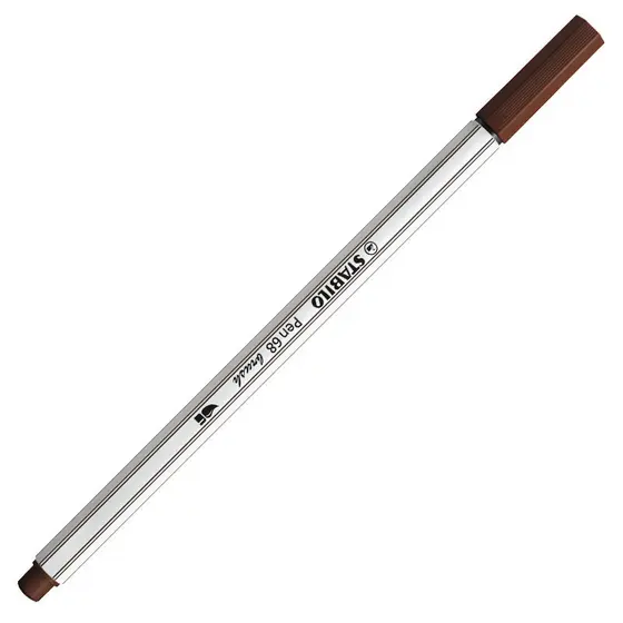 Caneta pincel Pen Brush Aquarelável 568/45 Marrom Escuro Stabilo