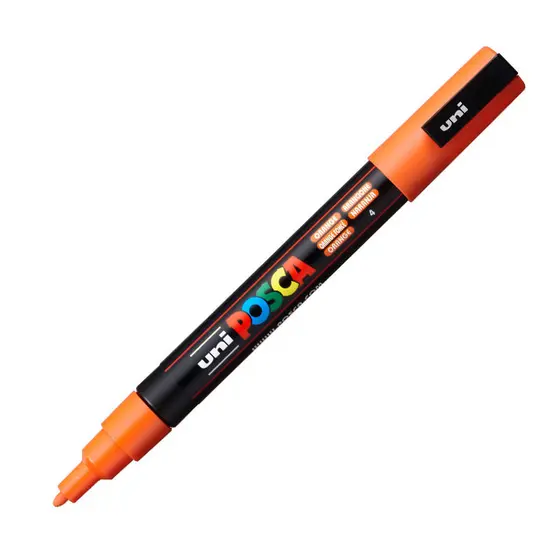 Caneta Posca PC-3M Laranja Claro Uni-Ball