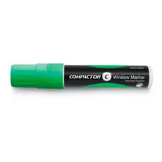 Marcador para janelas, vidros e vitrines Verde Compactor