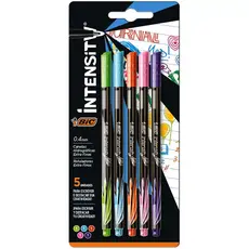 Caneta hidrográfica Point Intensity com 5 unidades Bic