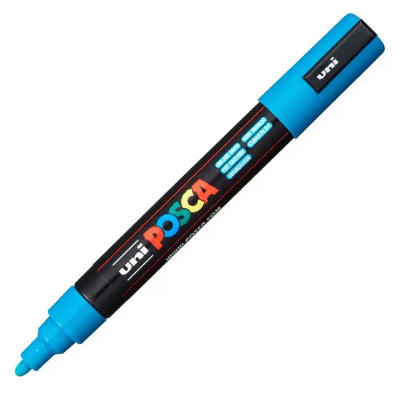 Caneta Posca PC-5M Azul Claro Uni-Ball