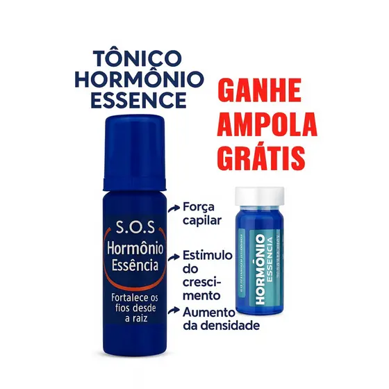 TÔNICO CAPILAR CRESCE CABELO BARBA SOMBRANCELHA HORMOVIT SPRAY DERMABEL. GANHE 1 AMPOLA GRÁTIS