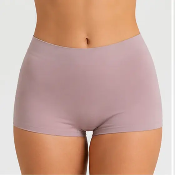 Calcinha Shortinho Boxer Feminina Sem Costura Não Marca Confortável Cores Neutras