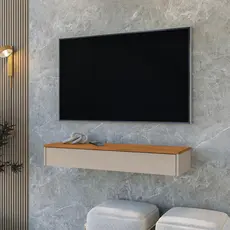Rack Suspenso 100CM Para Sala Quarto Tv com Gaveta Multifuncional Home Decoração Aparador