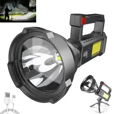 Lanterna Holofote Luz Forte Recarregável Usb Prova D'água Portatil Lanterna LED portátil 832