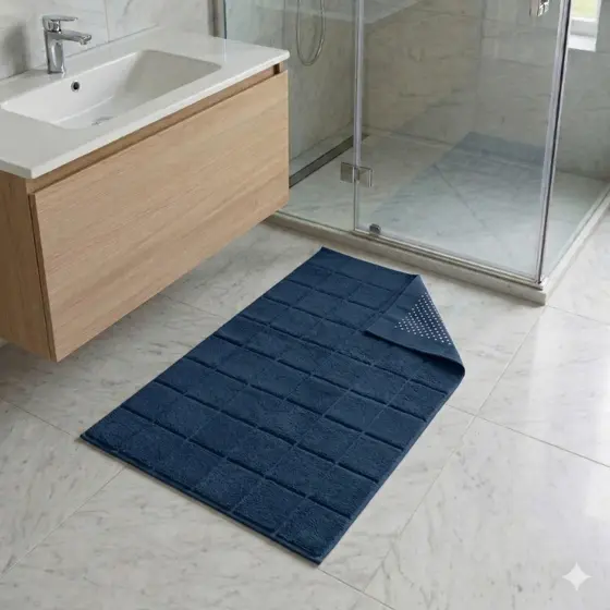 Toalha de Piso Banheiro 1000 g/m² Algodão Antiderrapante Delicatta Extra Macio Teka