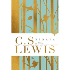 Bíblia C. S. Lewis | NVI | Leitura Perfeita | Capa Dura Azul e Dourado