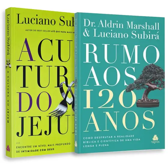 Kit Lançamento de livros Luciano Subirá | Cultura do Jejum | Rumo aos 120 anos