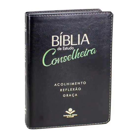 Bíblia de estudo Conselheira | NAA | Luxo Verde e Preta