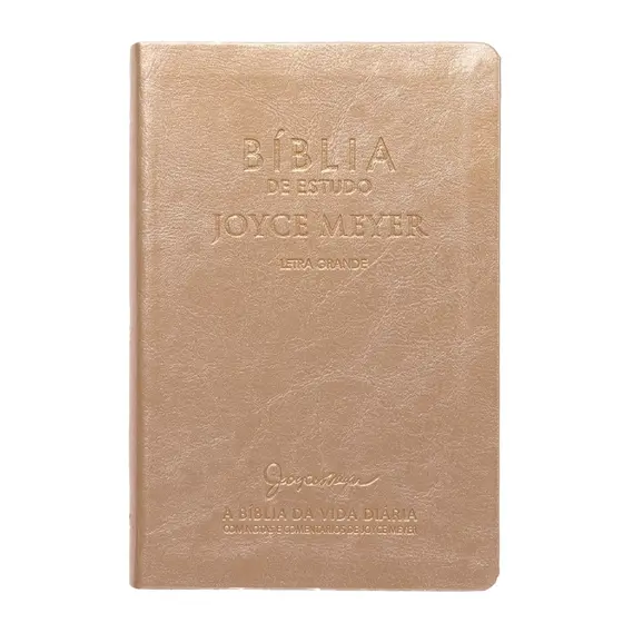 Bíblia De Estudo Joyce Meyer | NVI | Letra Média | Capa Dourada