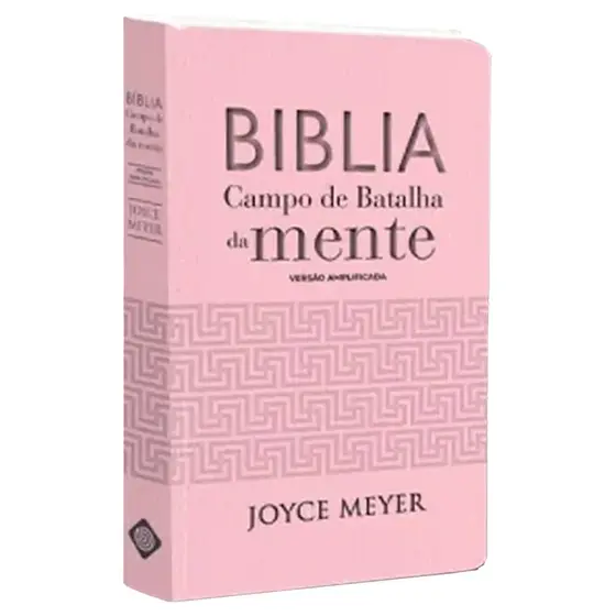 Bíblia Campo de Batalha da Mente | NVA | Letra Normal | Capa Luxo Rosa
