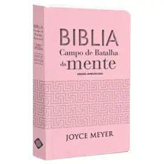 Bíblia Campo de Batalha da Mente | NVA | Letra Normal | Capa Luxo Rosa