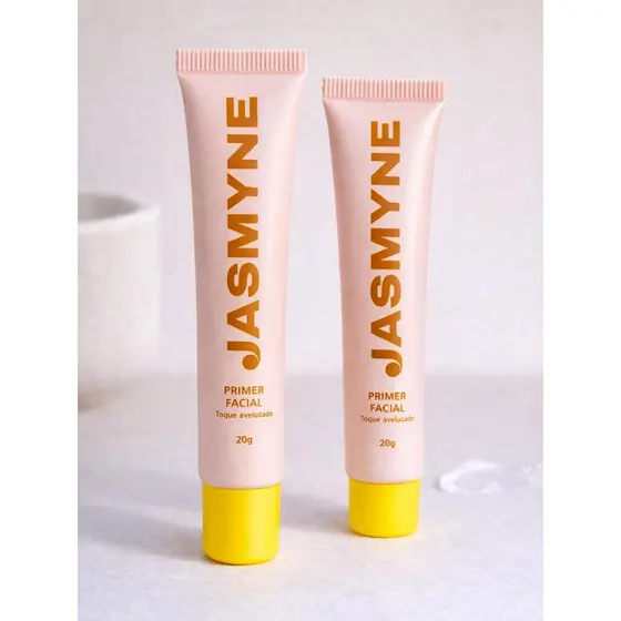 Jasmyne Primer Facial Jasmyne Tonalidade Incolor Textura Leve Toque Aveludado Prolonga Maquiagem 20g