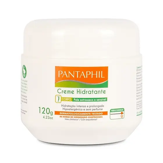 Pantaphil Creme 120g - Hidratação de 48 Horas Hipoalergênico