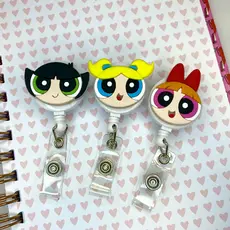 Porta Crachá Retrátil Personalizados Temático Meninas  Poderosas