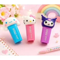 Kit mini canetas, borracha, marca-texto e kit completo da Hallo Kitty