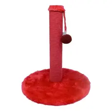 Arranhador Para Gato Poste Redondo Vermelho