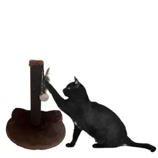 Brinquedo Arranhador Cara de Gato Marrom