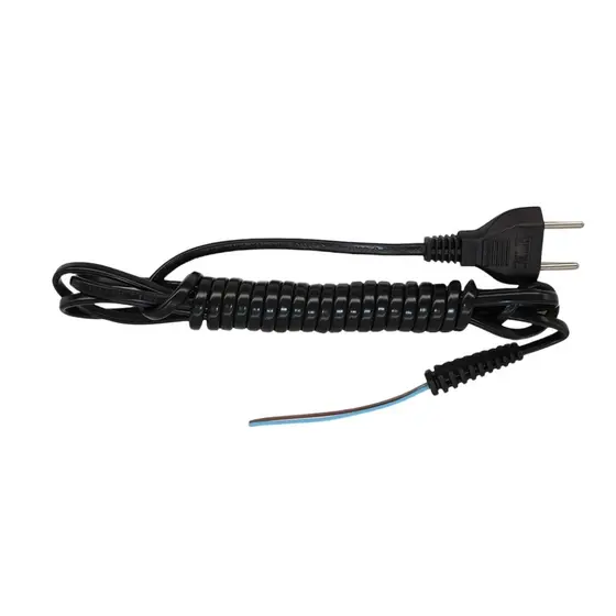 Cabo com Luvas Prancha Chapinha Taiff 2x0,75mm Preto Original