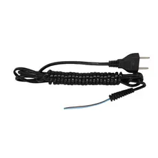 Cabo com Luvas Prancha Chapinha Taiff 2x0,75mm Preto Original