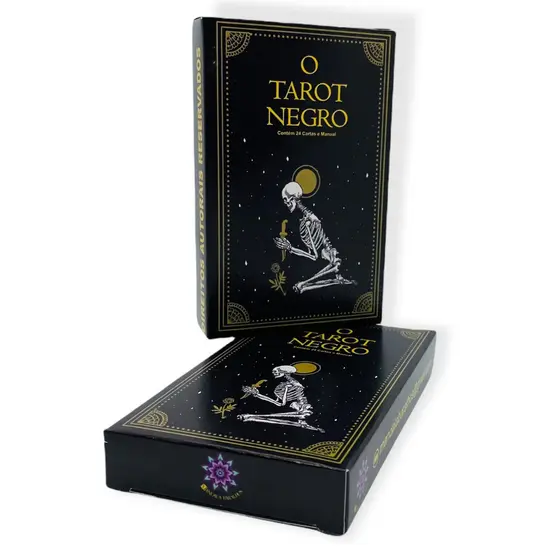 Baralho Tarot Negro 22 Cartas Promoção