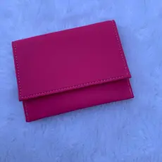 Carteira Feminina Envelope Pequena Em Couro Sintético Porta CNH , Porta Identidade