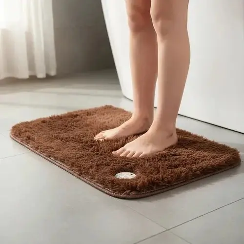 Tapete Banheiro Antiderrapante Seca Pés Piso Absorvente Conforto Macio
